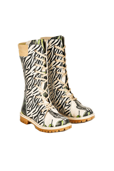 Streetfly Colorful Zippered Long Women's Boots