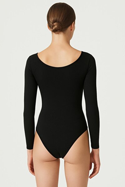 HAKKE Uzun Kollu Basic Çıtçıtlı Bodysuit ZIBIN