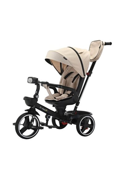 L-Sun Tricycle with sleeping position, lights and music SL06 Cream