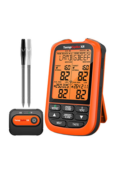 ThermoPro TP863B 2Problu Zamanlayıcılı 610m Kablosuz Barbekü/Mangal Profesyon...