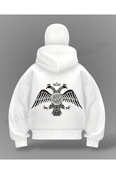 Bravebell سترة كارديجان كبيرة الحجم بتفاصيل النسر التركي