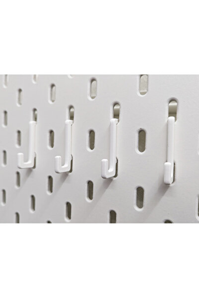 fly3d Skadis Pano Çengel Beyaz 5 Adet - Skadis Pano Aksesuar