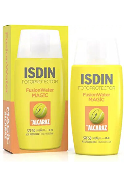ISDIN واقي الشمس فوتوبروتيكتور فيوجن ووتر ماجيك ألكاراز SPF 50