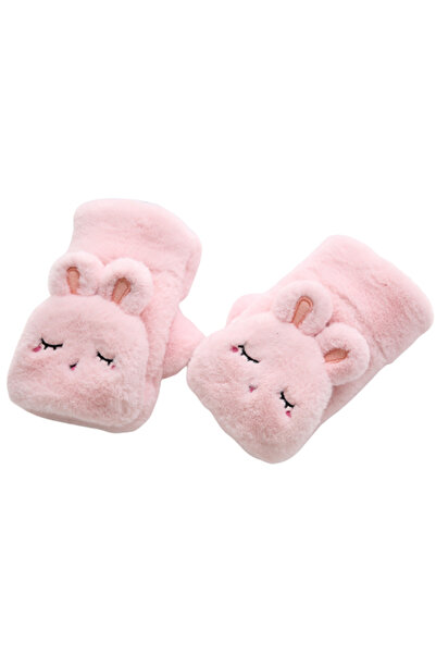 Tessero Women's fingerless gloves, warm for autumn-winter, bunny pattern, uni...