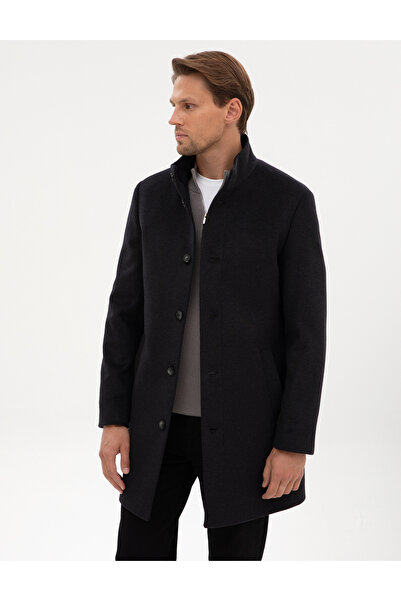 Pierre Cardin Antrasit Slim Fit Palto 50317440-VR006