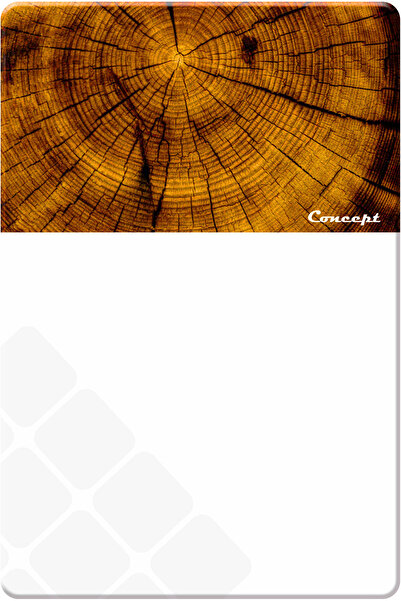 CONCEPT CAM Premium 2-Piece Tempered Glass Cutting Board 20X30 & 25X35 cm |   Log Pattern Hygienic Kitchen Chopping Glass