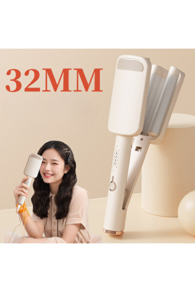 Buldug مصفف الشعر ديب يو ويف 32 ملم LR-288 – طلاء سيراميك، إيقاف تلقائي، تسخين سريع خلال 10 ثوانٍ