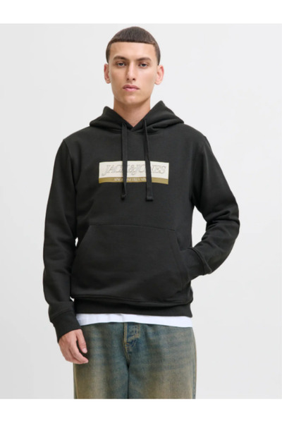 Jack & Jones Jorinwood Block Branding Sweat Hood Erkek Jack&Jones Baskılı Sweat 12283934
