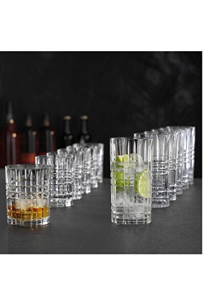 LeylArt 12 Pieces Crystal Soft Drink Glass - Dowery Set - Water Set