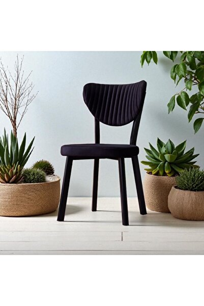 Casafun Velvet Upholstered Chair, extra durable black metal frame, Gemstone, for kitchen, living room, HoReCa