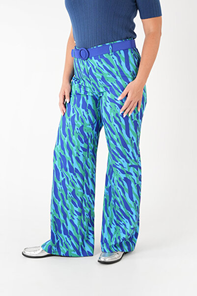 Guzella Printed Wide-Leg Plus Size Pants