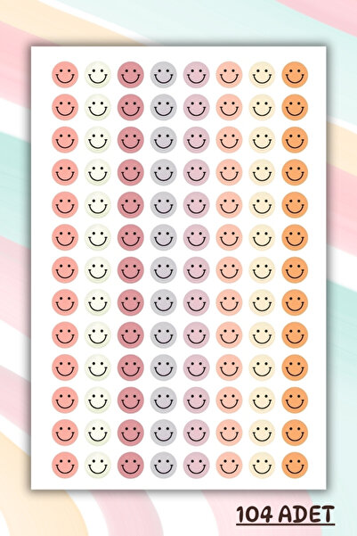 birikiyedi 104 Adet Öğretmen Ödül Sticker Seti | Sınıf Motivasyon Etiketi | Okul Öğrenci Gülen Yüz Çıkartmaları