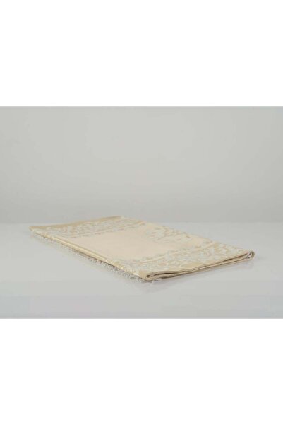 Sondos Lightweight Jacquard Prayer Rug - Beige 67×115 cm