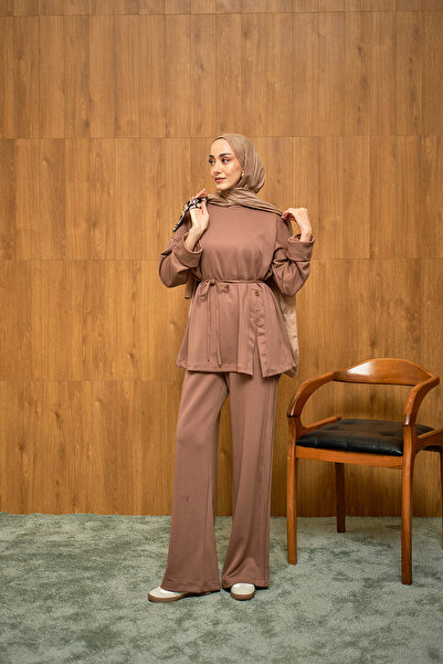 LOCCO Дамски комплект с копчета отстрани Vison