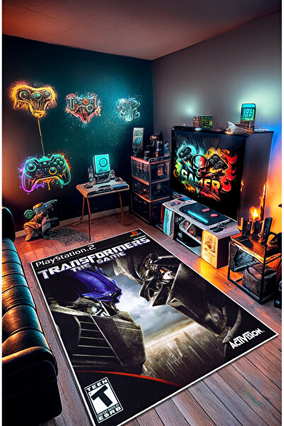 Artızon Dekoratif Kaymaz TRANSFORMERS Gamer Halı