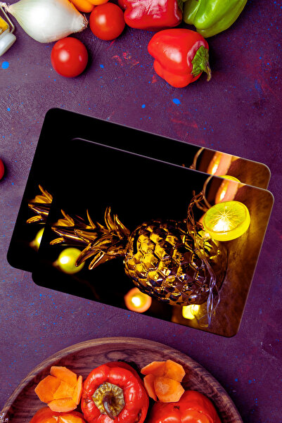 CONCEPT CAM Premium 2-Piece Tempered Glass Cutting Board 20X30 & 25X35 cm |   Hygienic Kitchen Chopping Glass