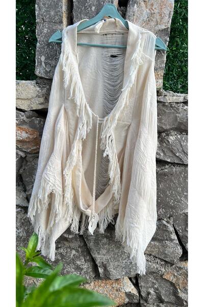 Defne Silver سترة داستار المنسوجة