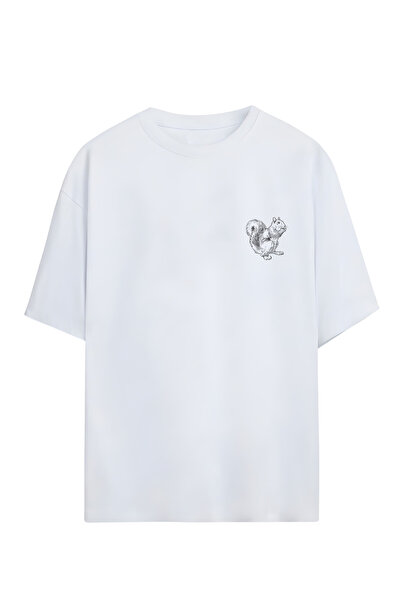 GraffTee تي شيرت قطني كبير الحجم للجنسين من SQUIRREL