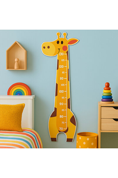 Jest Dekor Konsept مقياس الطول مع شكل الزرافة - مسطرة الطول - ديكور جدار غرفة...