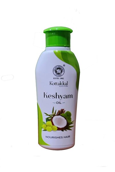 Kottakkal زيت أريا فايديا سالا كيشيام - 100 مل (عبوة من قطعتين) + مقشر حمام ن...