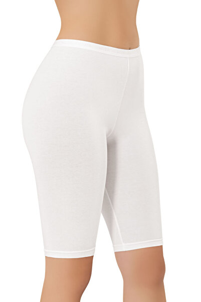 Bonnie Clyde Women's Modal Over-The-Knee Leggings Plain Style Jacquard White Single - White - Bcp1.Kol-4X13J3-Be