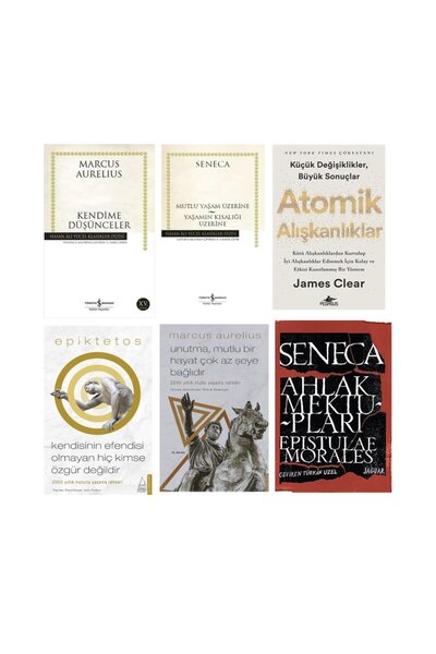 TÜRKİYE İŞ BANKASI KÜLTÜR YAYINLARI kendime dusunceler + mutlu yasam uzerine ...