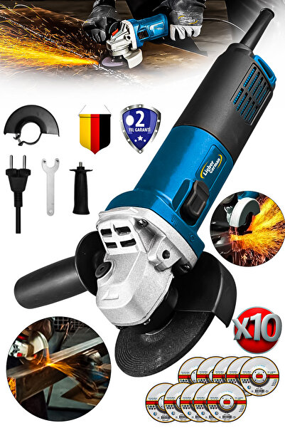 Lieber German LGT1000SET Bakır Sargılı 115 MM Avuç İçi Taşlama Ve Kesme Spira...