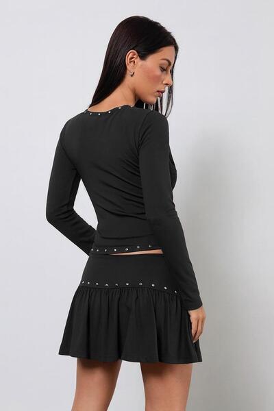 World Fashion Trends 9083 Shorts Skirt Degaje Bluz Zimba Detail Suit