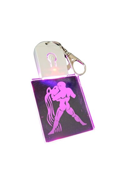 T&M Personalizare Breloc LED - Zodiac Vărsător-v1, Horoscop cu Baterie, Multi...