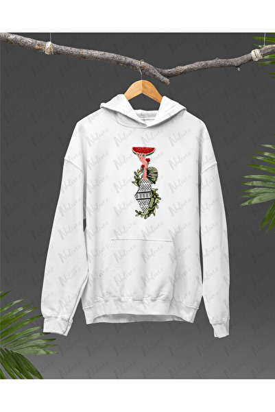 Nulivez هودي كبير الحجم للجنسين بتصميم فلسطيني مطبوع عالي الجودة