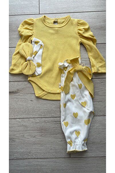 BOW BABY KIDS Waffle kalpli takım