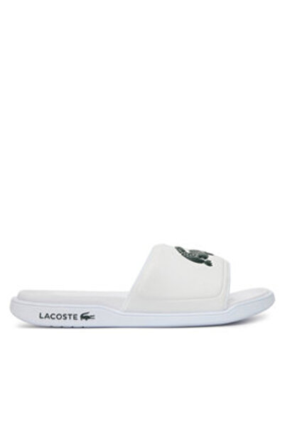 Lacoste Γυναικείες σαγιονάρες λευκές LACOSTE-749CFA0041 1R5 WHT/DK GRN