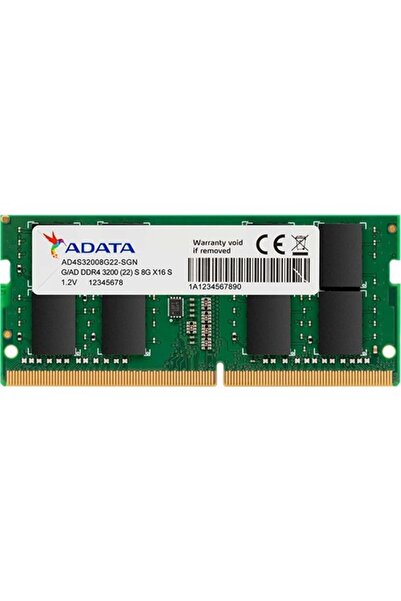 Adata ذاكرة رام للكمبيوتر المحمول سعة 16 جيجابايت DDR4 بتردد 3200 ميجاهرتز و260 سن بجهد 1.2 فولت