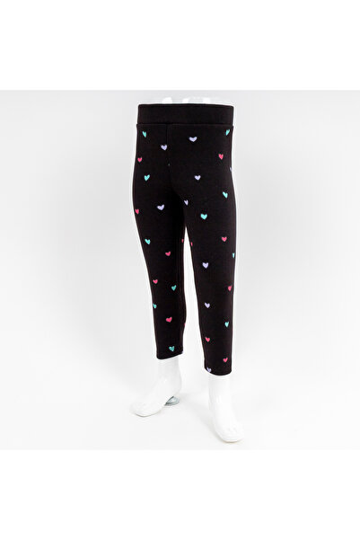 BEBİPA Full Kalp Baskılı 3 İp Şardonlu Kız Çocuk Tayt