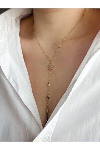 CHARMLUCKY TAŞLI YILDIZ.Y KOLYE