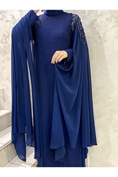 Aframia Omuz Pelerin Tesettür Abiye