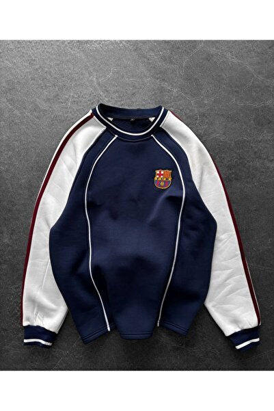 KUN SPORTSWEAR PREMİUM BİYELİ DESEN NOSTALJİ SWEATSHİRT OVERSİZE UNİSEX