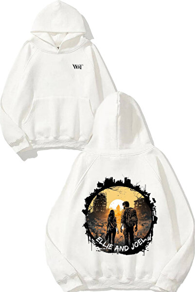 THEWERT The Epic Journey Of Ellie Design Φούτερ με λευκή κουκούλα με στάμπα σ...