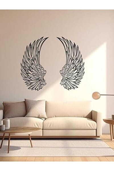 Emaazz LLC Angel Wings 3D Wall Decals – Large Feather Wing Stickers | Removab...