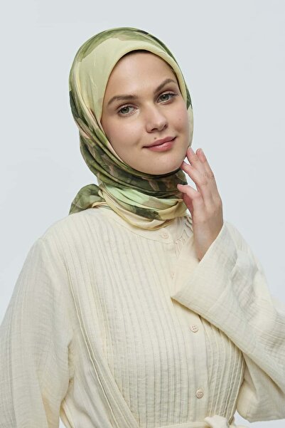 Modakaşmir Rosa Desen Bambu Eşarp