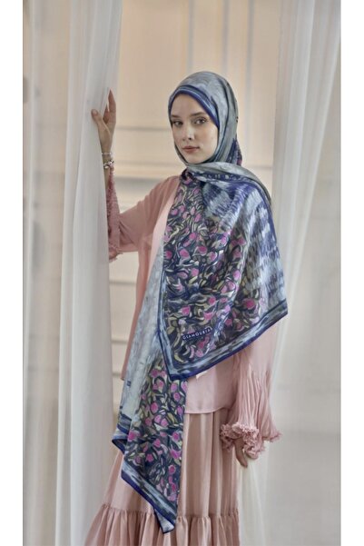Butik Vinsa Desen Shawl Navy Blue