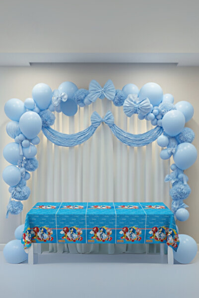 LOLLY PARTY Sonic Temalı Masa Örtüsü