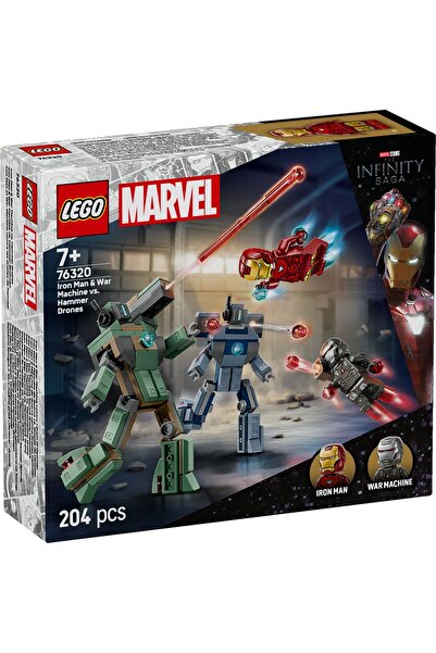 Evelise LEGO MARVEL IRON MAN SI WAR MACHINE VS DRONELE HAMMER 76320