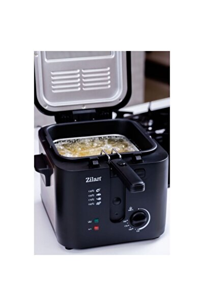 Zilan Friteuză ZLN-0010, 1600 W, 2,5 L, Termostat reglabil, Bol detașabil, Oțel inoxidabil