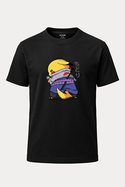 nirvoda Μπλουζάκι με στάμπα Pikachu Anime Unisex Pokemon