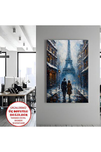 Harikabirev Pictură pe pânză, pictură murală, pictură în ulei, Turnul Eiffel însorit din Paris |   TABLO PE Pânză FĂRĂ CADRU VERTICAL