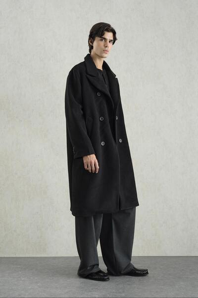 GIESTO ΒΑΣΙΚΟ ΜΑΥΡΟ ΠΑΛΤΟ