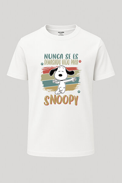 nirvoda Snoopy Baskılı Unisex T-Shirt