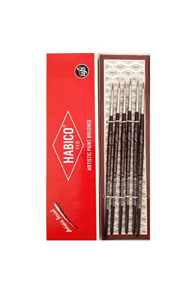 Habico 110 Samur Kılı Sulu ve Akrilik Boya Fırçası tezhip, minyatür-No:2