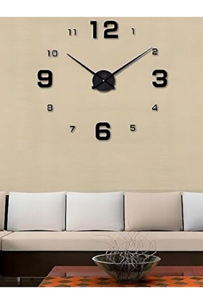 Emaazz LLC 3D Frameless Wall Clock – Modern DIY Wall Decoration | Stylish Home Décor & Gift for Relatives